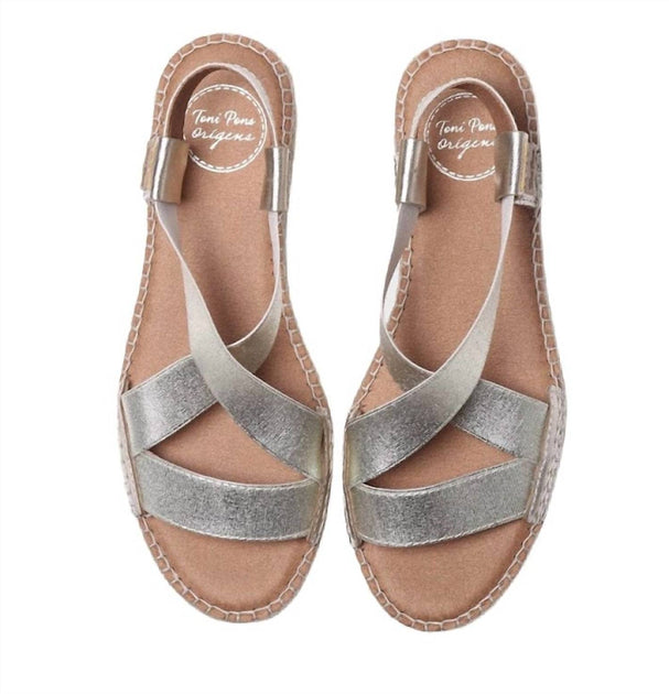 Toni Pons Toni Espadrille Sandal Silver EU 41 3
