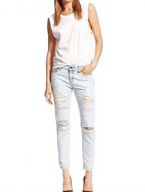 DL1961 Nolita Slim Slouch Jeans White 24 2
