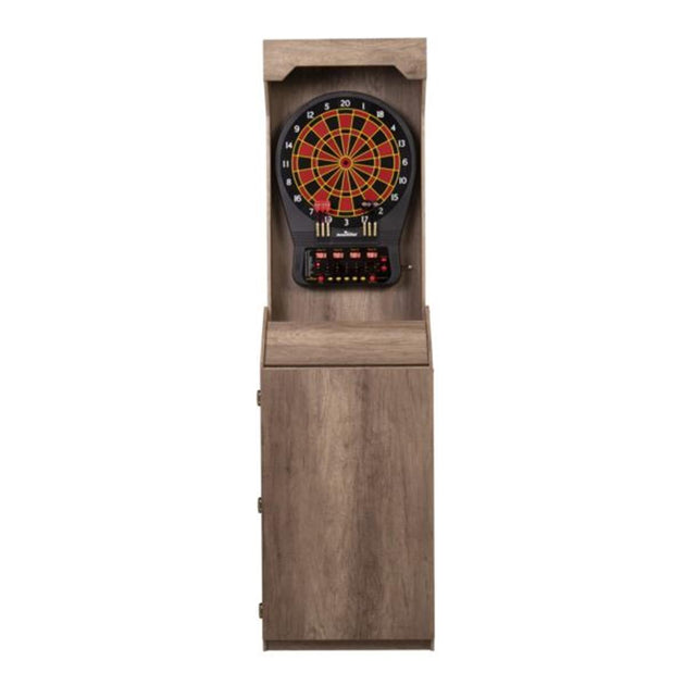 Arachnid E650 Cricket Pro 650 Electronic Dartboard Cabinet Tan 2
