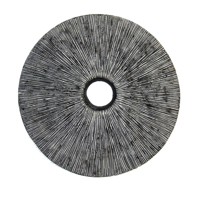 Hivvago Round Rib Wall Art Grey 76x76x5cm 2