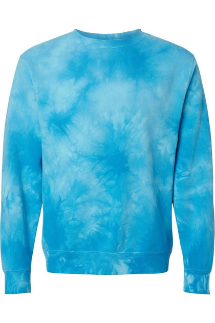 Independent Trading Co. Midweight Tie-Dyed Sweatshirt Blue Large 2