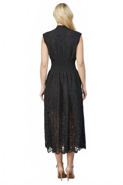 FATE Rose Whisper Lace Dress Black Small 3