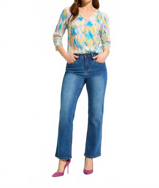 FDJ Olivia Bootcut Ankle Jeans Blue US 6 2