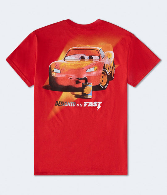 Aeropostale Lightning McQueen Graphic Tee Red Large 3