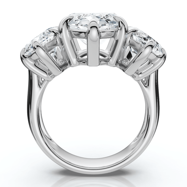 Pompeii3 3-Stone Marquise Diamond Engagement Ring 10ct US 6 3