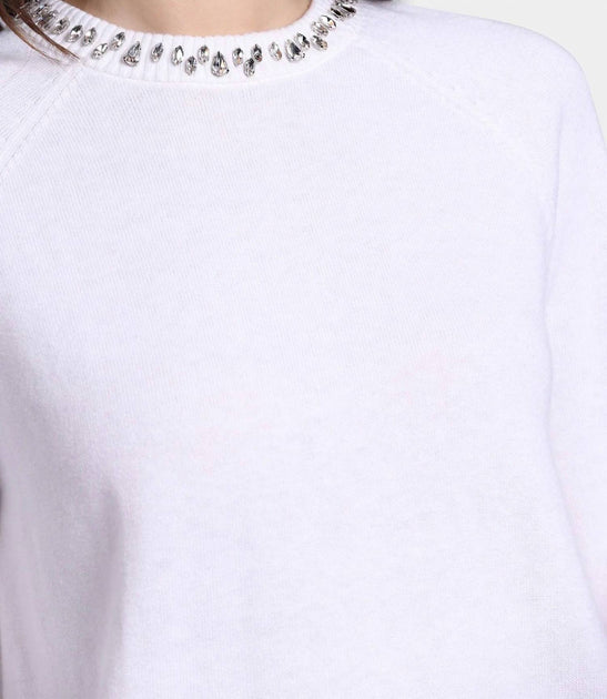 Minnie Rose Jewel Neck Pullover 4