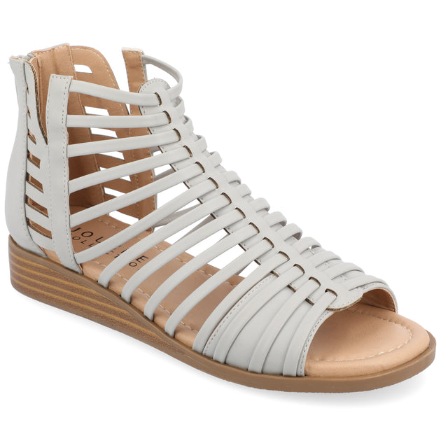 Journee Collection Delilah Sandals Grey US 6 2
