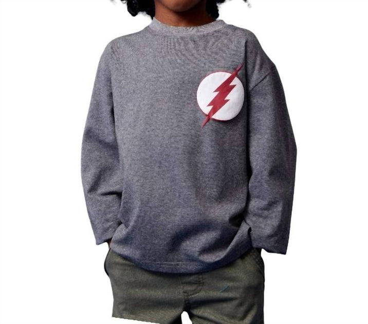 Lola + The Boys Jungen Flash Athletic Langarmshirt Grau US 2 2