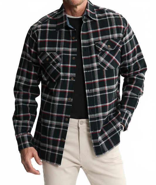 JACHS NEW YORK Brawny Flannel Shirt & Thermal Tee Multi Small 6