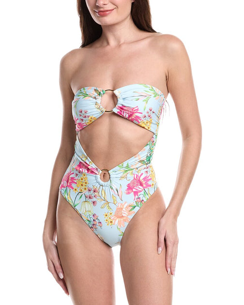 PQ Swim Strapless Ring One Piece Multi Large 2