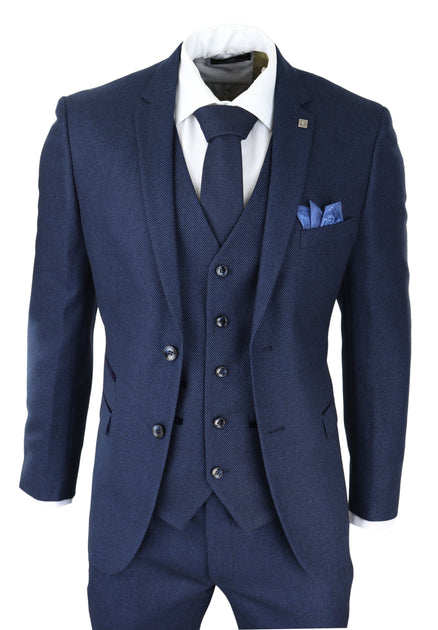 Paul Andrew Arthur 3 Piece Suit Blue US 48 Regular 2