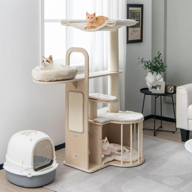 Hivvago Tall Multi-Level Cat Tree Multi Medium 3