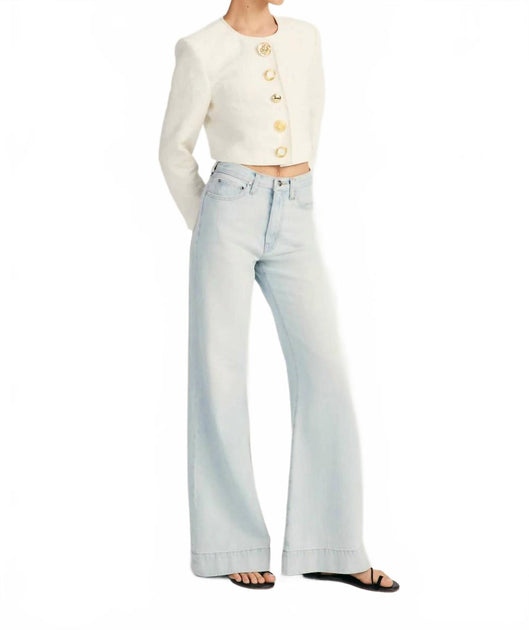 Derek Lam 10 Crosby Coralie Wide Leg Jeans Blue 27 3