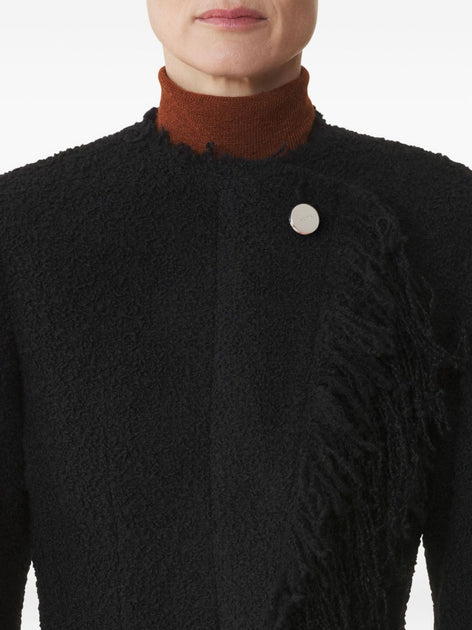 Lanvin Wool Blend Jacket Black EU 42 4