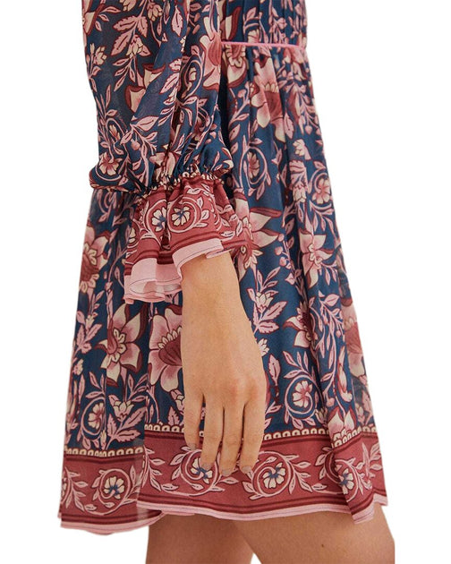 FARM Rio Ainika Charm Mini Dress Teal XXS 4