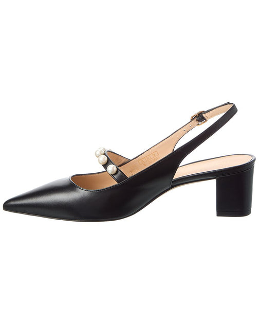 Stuart Weitzman Pia Mary Jane Slingback Pump Black US 6.5 3