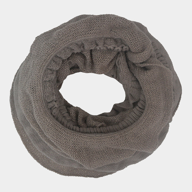 TRUEDAMES Ruffle Infinity Scarf Yellow 4