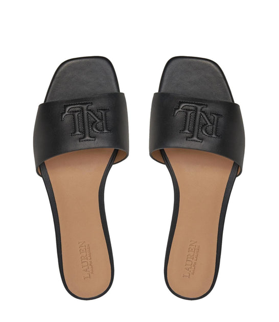 Ralph Lauren Everley Slide Sandals Black US 8 4