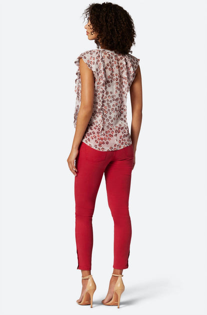 Joie Raquel Seidenbluse mit V-Ausschnitt und Blumenmuster 3