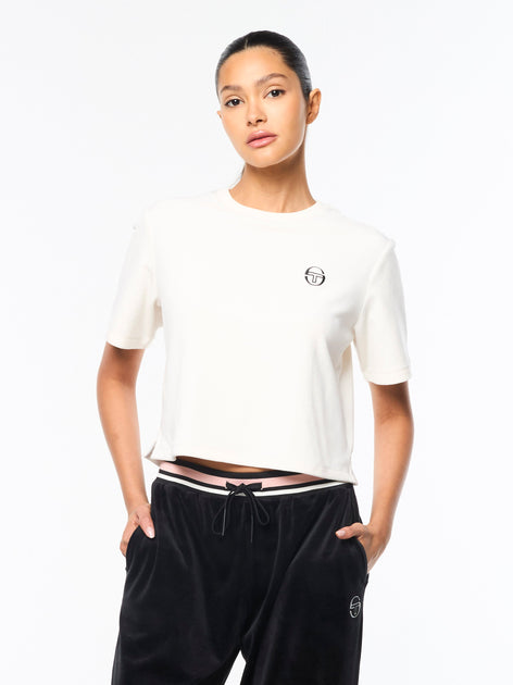 Sergio Tacchini Adele Velour T-Shirt Weiß XXL 3