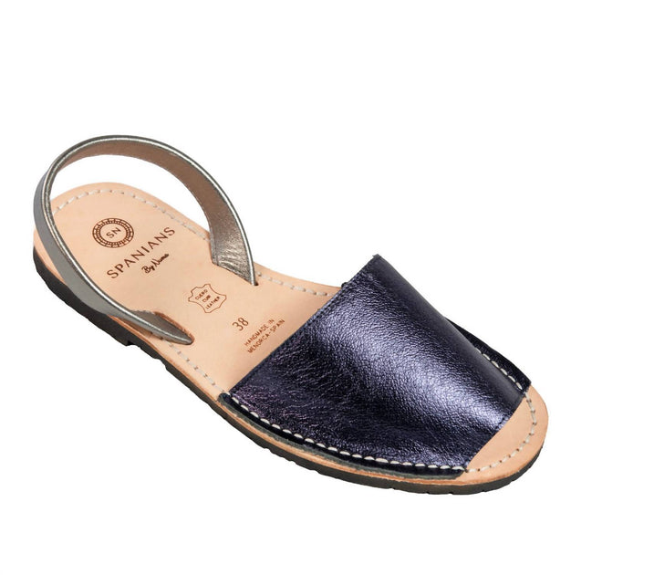 Numa by Spanians Flat Sandals Narrow Blue US 6 2