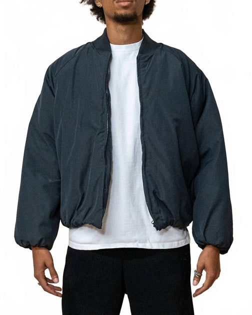 EPTM Cropped Bubble Bomber Jacket Grau Small 2