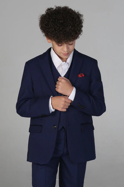 Paul Andrew Mark 3 Piece Tweed Suit Blue 8 Years 2