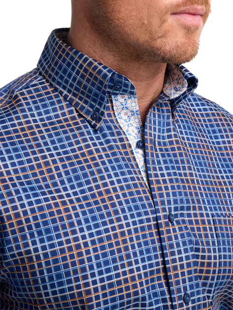 Paul Fredrick Slim Fit Dress Shirt Blue US 17 36/37 4