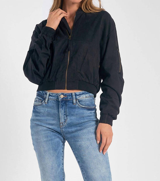 ELAN Bomber Jacket Black Small Female 2