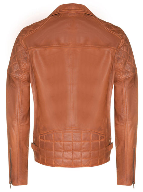 Infinity Cross Zip Leather Biker Jacket Multi Small 4