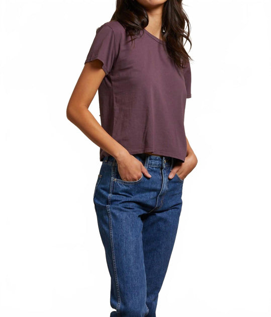 PERFECTWHITETEE Lisa Top Purple Medium 3