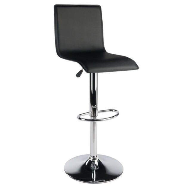 Hivvago Adjustable Swivel Stool Black Chrome 2