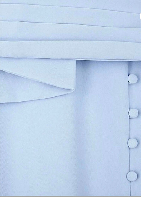 Lavish Alice Origami Belted Dress Blue US 14 4