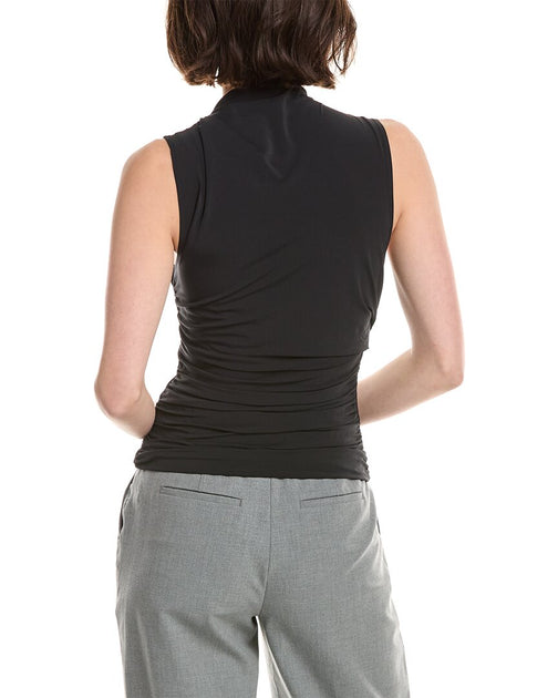 rag & bone Clara V-Neck Drape Tank Black Large 3