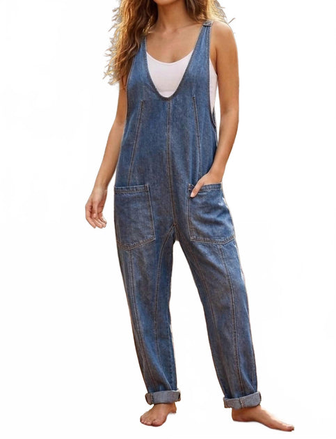 SurelyMine Sedona Denim Jumpsuit Blue Medium 3