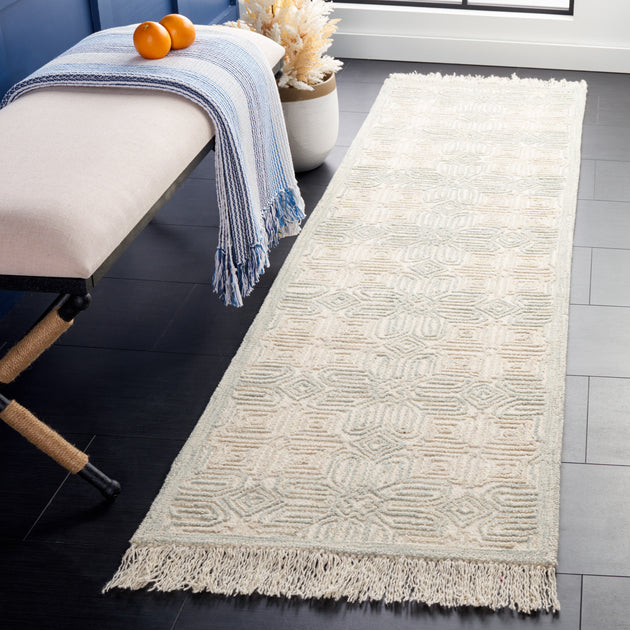 Safavieh Ikat IKT805 Area Rug Ivory/Light Blue 3