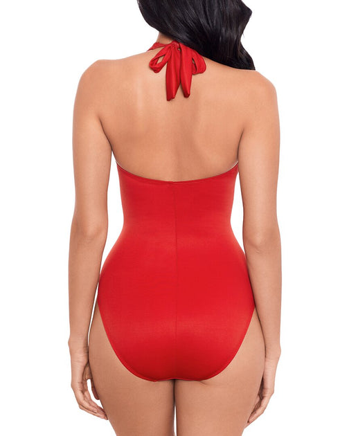Miraclesuit Utopia Einteiler Badeanzug Rot US 12 3