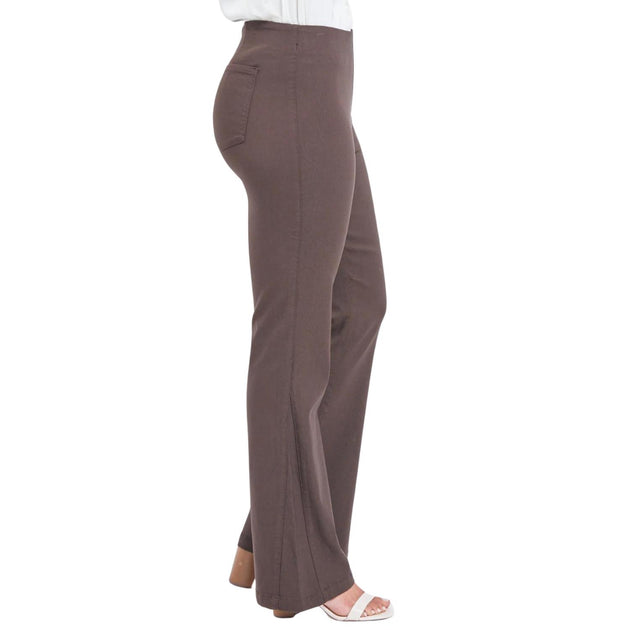 YMI Missy Bootcut Pants Brown XLarge 4