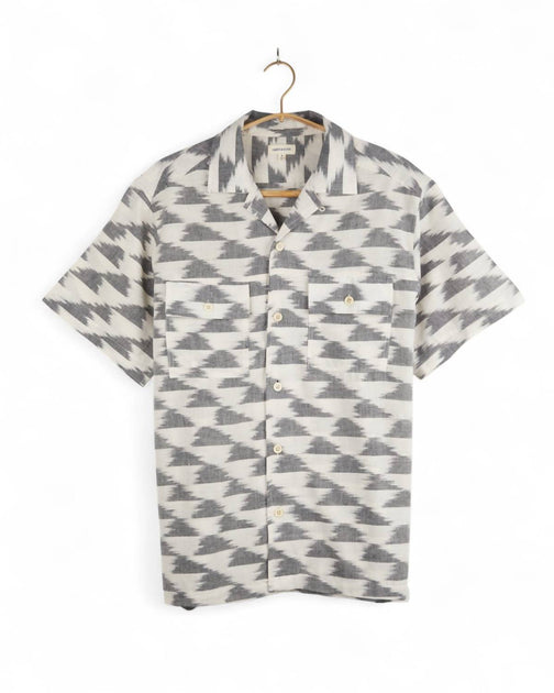 Umber & Ochre Harshil Two Pocket Short Sleeve Shirt Grey Large 4