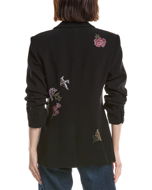 Cinq a Sept Cheyenne Hannah Floral Blazer Black US 2 3