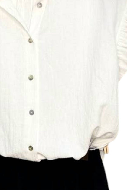 Lime N Chili Helena Button-Down Shirt White Medium 4