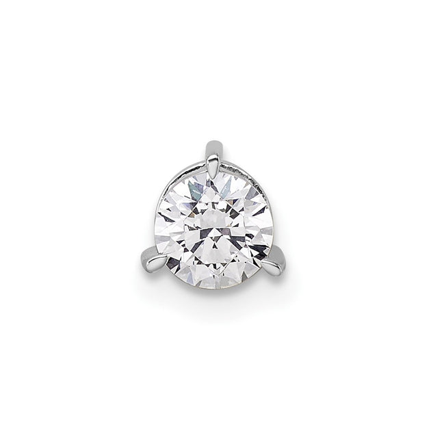Diamond2Deal Lab Grown Diamond Pendant Silver 2