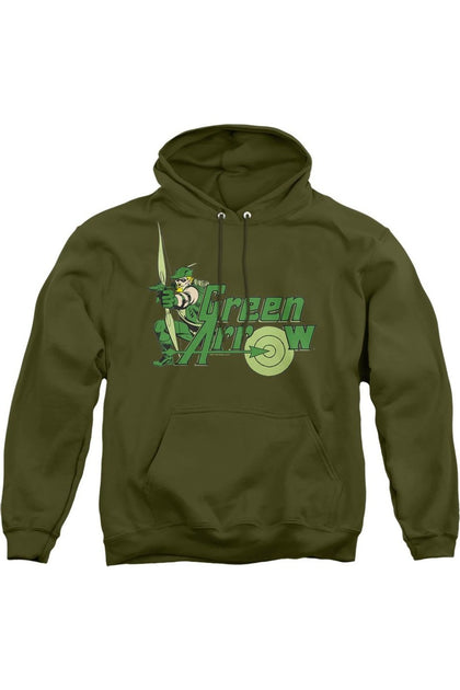 Gildan DC Comics Green Arrow Hoodie Green Large 2