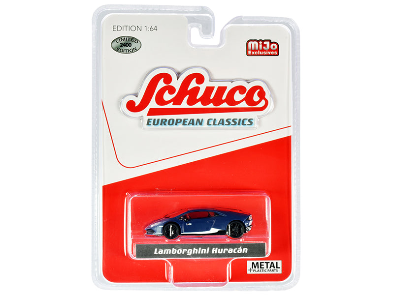 Schuco Lamborghini Huracan Modellauto Dunkelblau 1/64 2