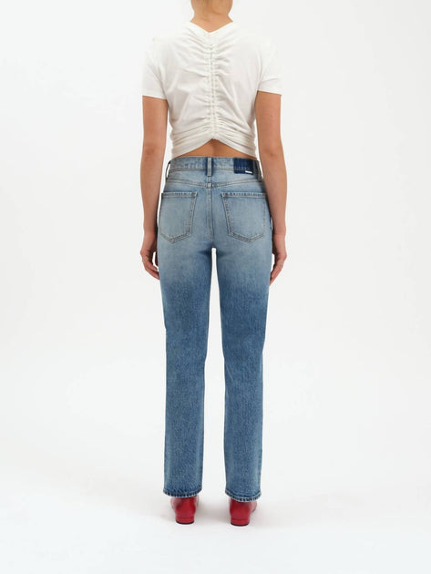 DAZE Smarty Pants High Rise Slim Straight Jeans Multi 33 3
