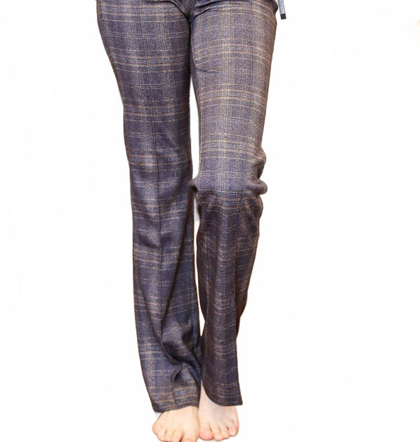Lysse Patterned Pintuck Ponte Baby Boot Trousers Purple Large 2