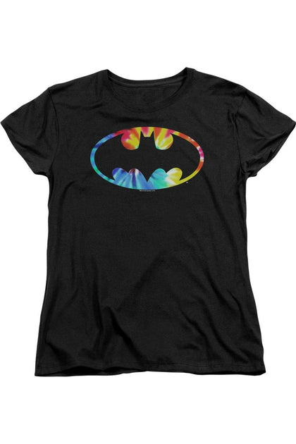 Gildan Batman Tie Dye Logo T-Shirt Black Small 2