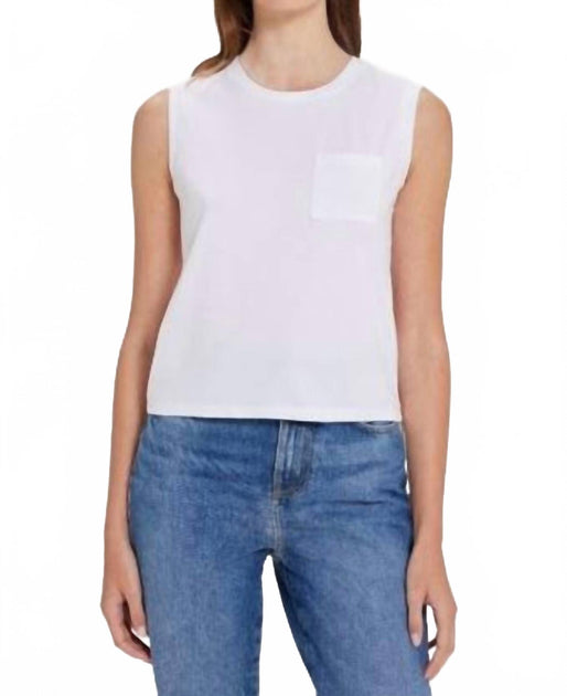 Goldie Lewinter Pocket Tee White Small 2
