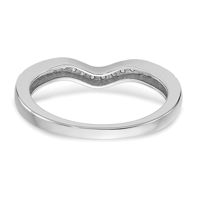 Diamond2Deal Wedding Band White Gold US 7 5