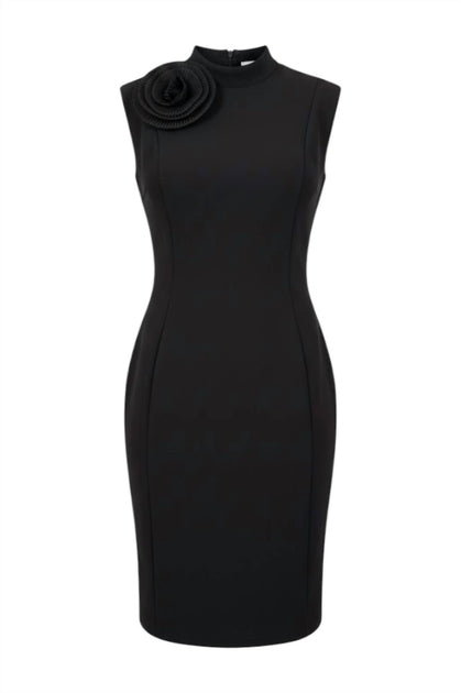 SCAPA Sleeveless Flower Dress Black XS 3